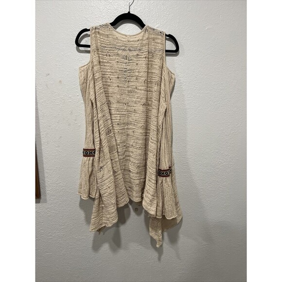 Free People For The Love of Flowers Cold Shoulder Embroidered Tunic See Measures - Picture 6 of 9